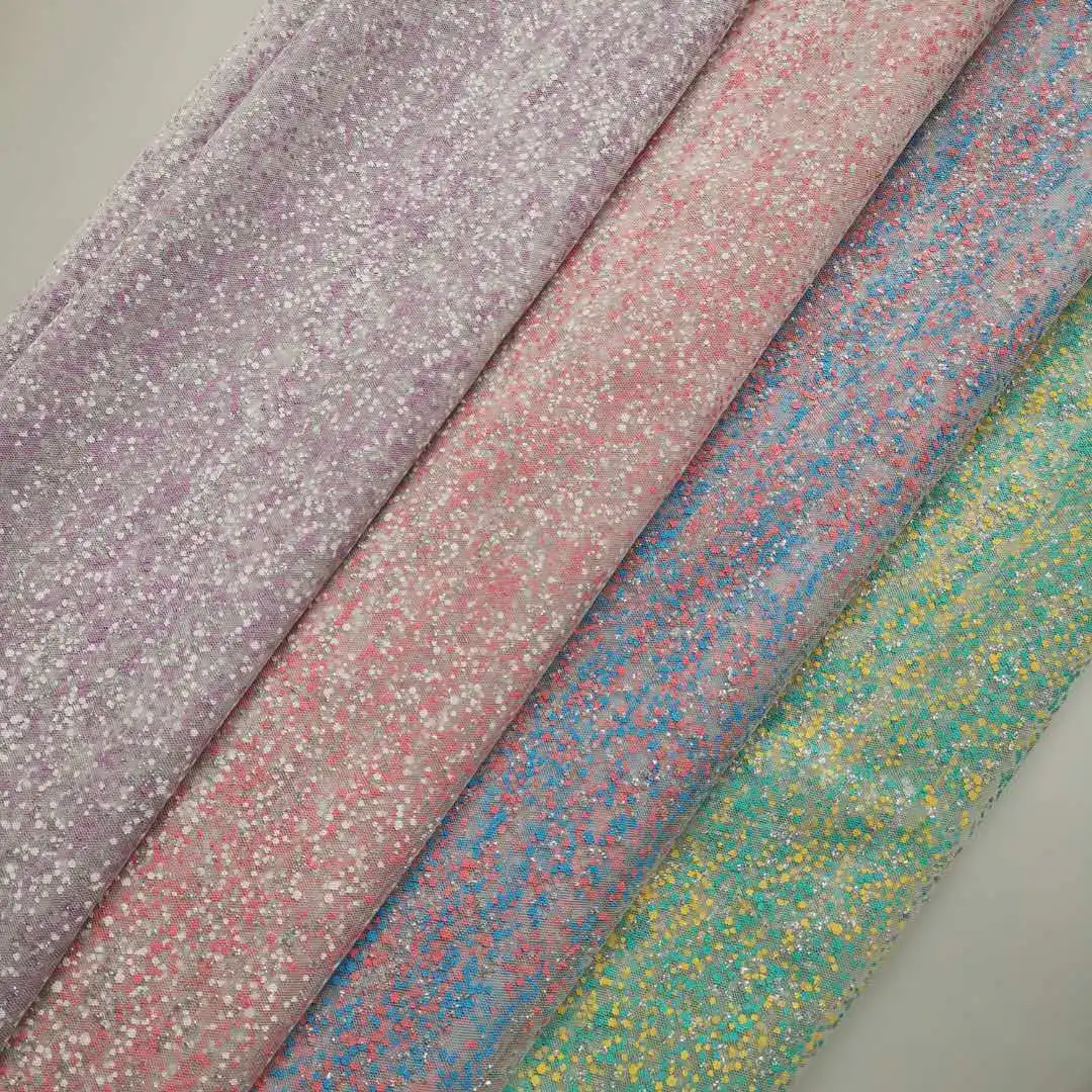

New two-color small dots irregular dot mesh lace mesh fabric 150cm