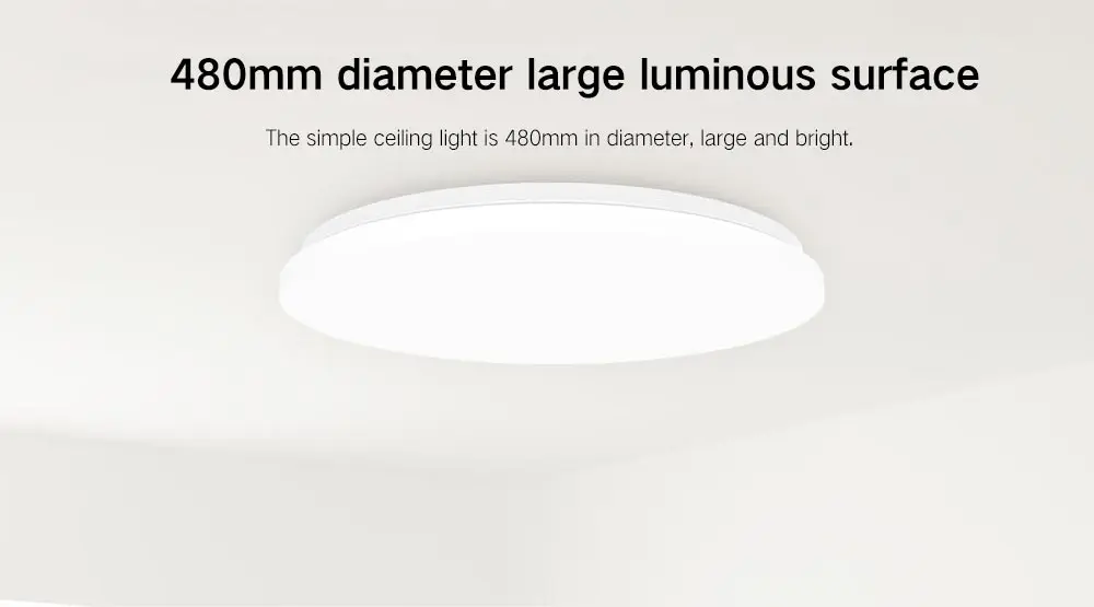 Xiaomi Yeelight YILAI YlXD05Yl 480 умный светодиодный потолочный светильник 32 Вт Простой Круглый приложение голосовое дистанционное управление окружающее освещение умный дом