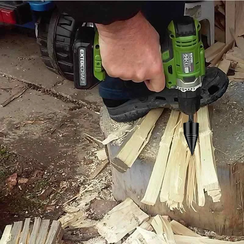 4 Pieces 32/42 Mm Wood Splitting Drill Bit Metal Screw Cone Driver Firewood Log Splitter Set Woodworking Tools | Инструменты