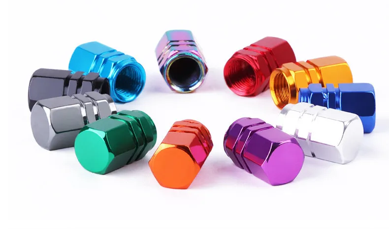 4 шт. алюминиевые шестигранные крышки для клапанов мотоциклов|Принадлежности