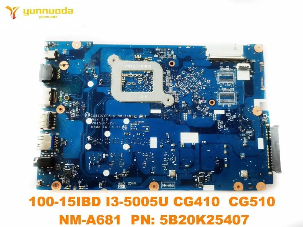 Оригинальная материнская плата для ноутбука Lenovo 100 15IBD модель I3 5005U CG410 CG510 NM A681 PN