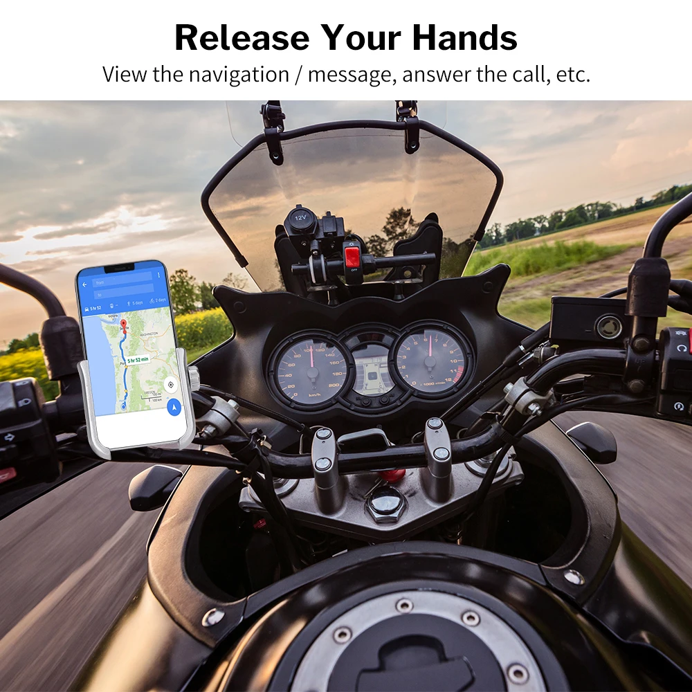 Мобильный телефон держатель с USB зарядным устройством для BMW R1200GS LC YAMAHA MT07 MT09 MT10