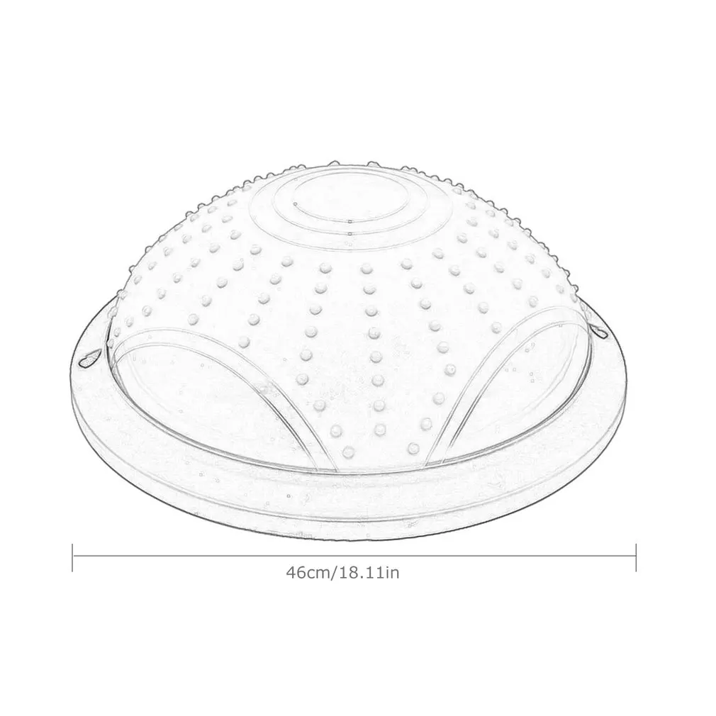 

Mini Yoga Pilates Fitness Balance Hemisphere Wave Speed Ball Home Rehabilitation Training Sports Equipment