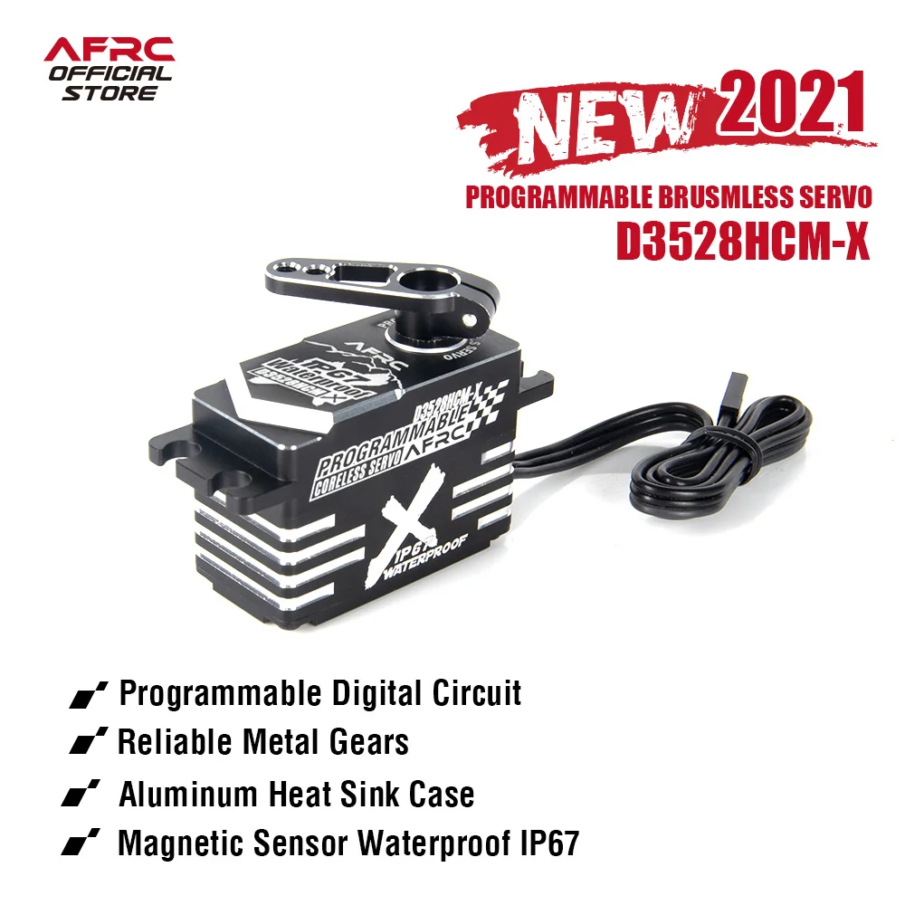 

AFRC-D3528HCM-X LOW PROFILE PRO HV Coreless Waterproof Programmable Smart Servo For YOKOMO HSP Drift RC Car Boat DIY Upgrading