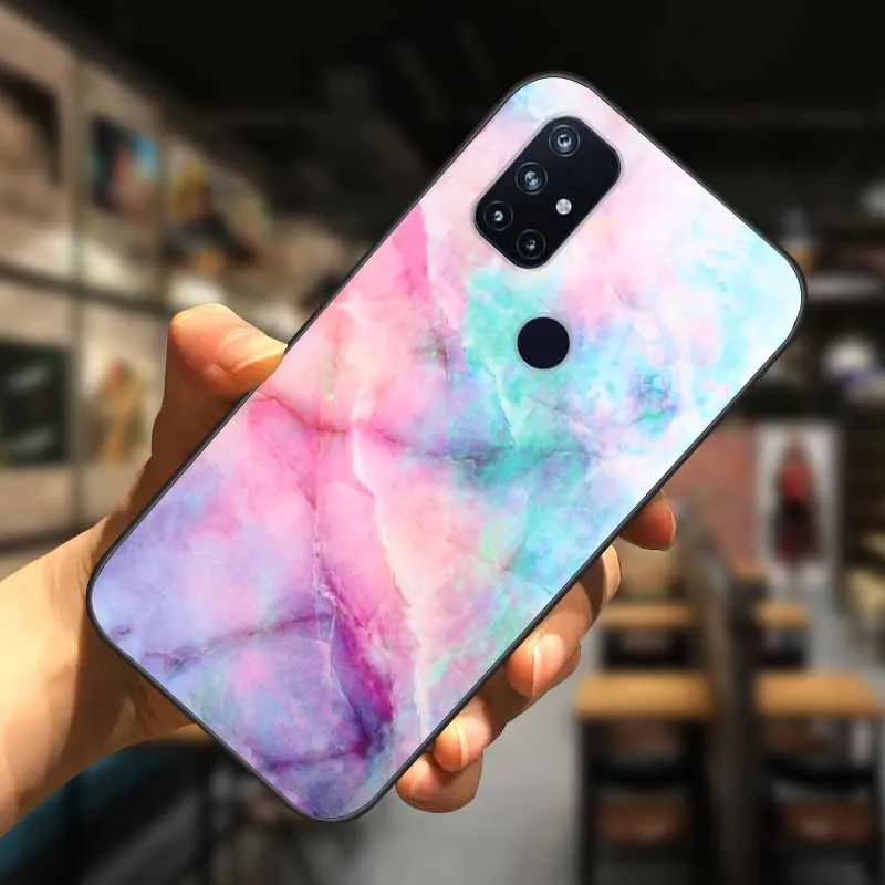 for oneplus nord n10 case silicone soft bumper tpu cover for one plus nord ce 5g n200 5g n10 protective phone cases marble free global shipping