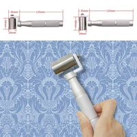 1pc stainless steel wallpaper construction tool seam flat pressing wheel bearing hand roller household paint accessories 3440mm