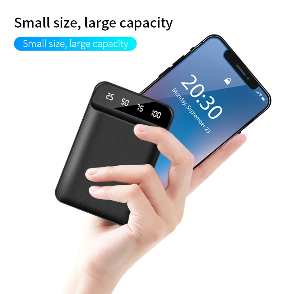 Миниатюрный внешний аккумулятор FLOVEME с usb/микро usb портами 6000/10000 мАч