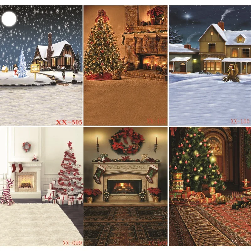 

Vinyl Custom Photography Backdrops Prop Christmas day Theme Photography Background #21181