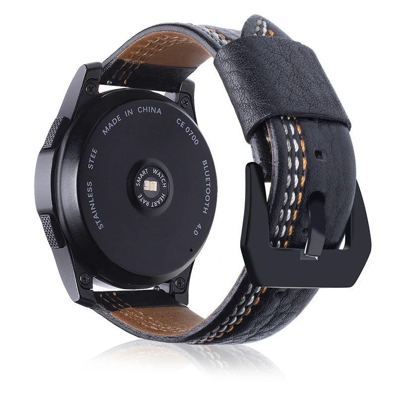 22 мм ремешок для часов из натуральной кожи ремешок для samsung gear S3 Frontier классические умные часы сменные браслеты аксессуары