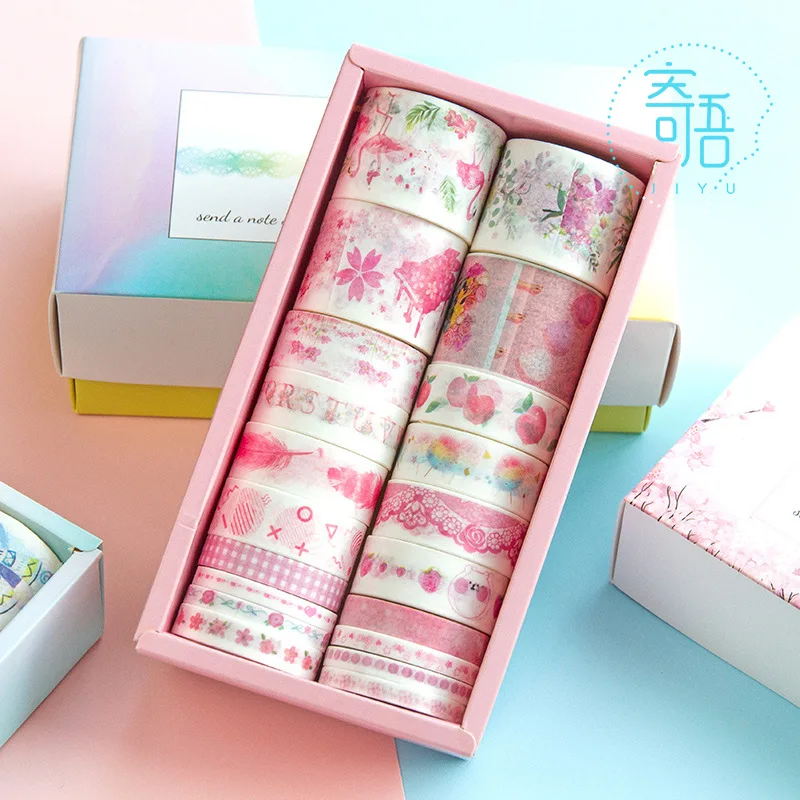 20 рулонов/Набор Kawaii мультфильм набор декоративного скотча Васи симпатичная