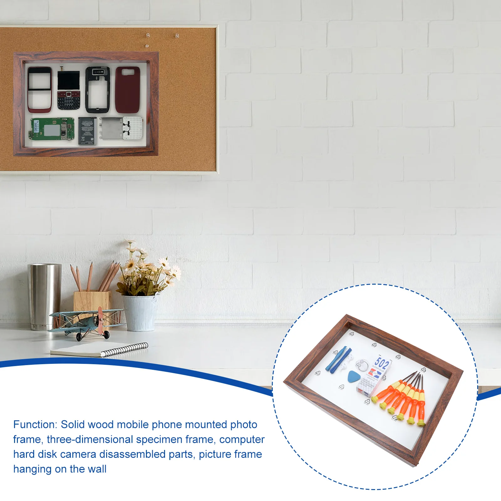 1 set simple specimen storage photo frame mobile phone disassembly parts frame free global shipping