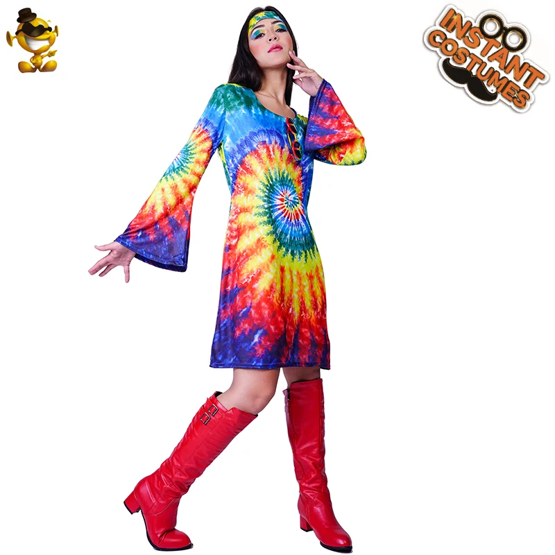 Женский костюм для Хэллоуина в стиле хиппи |