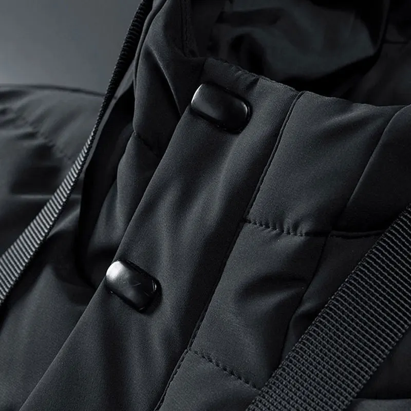 2019 зимняя новая брендовая мужская парка Теплая Куртка длинная свободная Большой