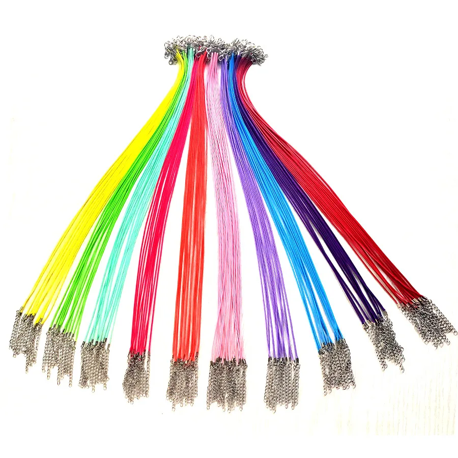 

100 Pc DIY Handmade 2mm Length 45+5cm Necklace Wax Rope