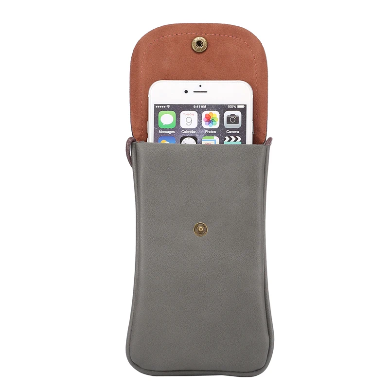 Universal Leather Shoulder Pocket Wallet Pouch Case Neck Strap For Apple iphone 6 6S 7 Plus 8 XR XS MAX Xs X 5 5s SE Cover | Мобильные