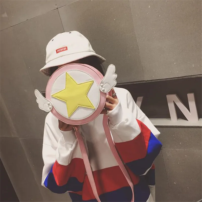 Сумка на плечо Cardcaptor Sakura костюмы для косплея розовый цвет искусственная кожа