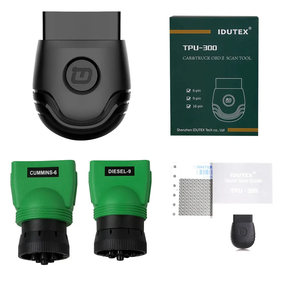 IDUTEX TPU300 Автомобильный сканер OBD2 для легковых и грузовых