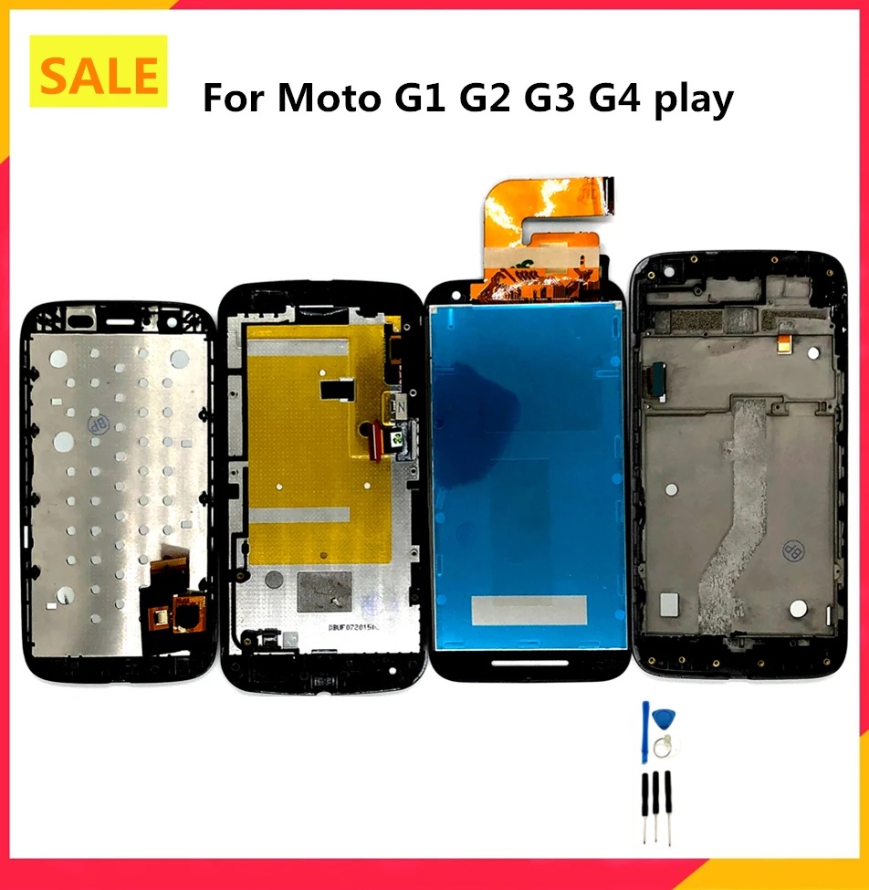ЖК дисплей для Motorola G3 G1 XT1032 G2 XT1063 XT1064 XT1544 G4 Play XT1601 LCD сенсорный экран дигитайзер