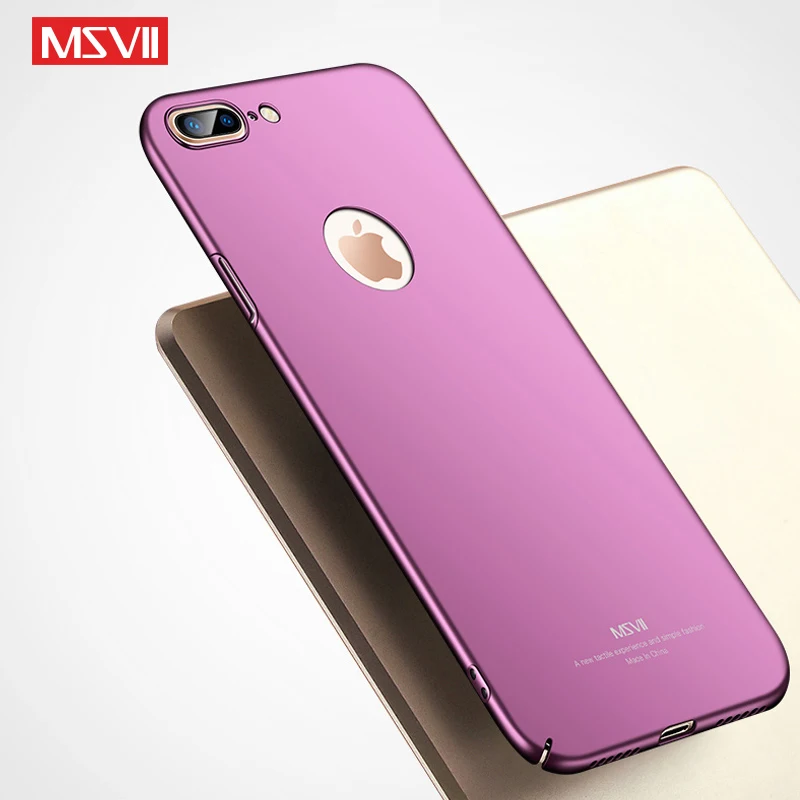 MSVII чехлы для iPhone 8 Plus чехол тонкий роскошный iPhone8 Жесткий Чехол Apple 7 чехлы|Бамперы|