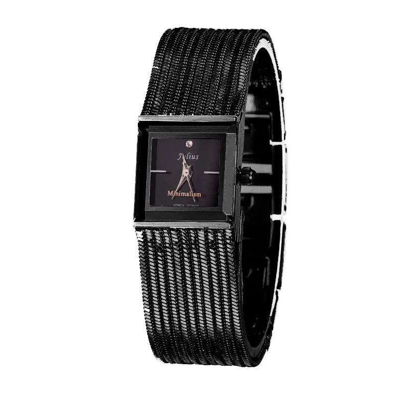 Женские кварцевые часы Julius японский браслет цепочка со змеиным узором роскошные