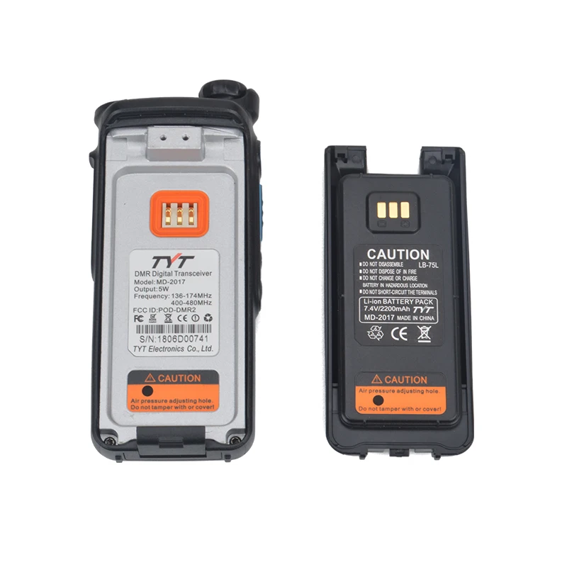 TYT MD-2017 vhf uhf Двухдиапазонная dmr цифровая портативная двухсторонняя радиостанция