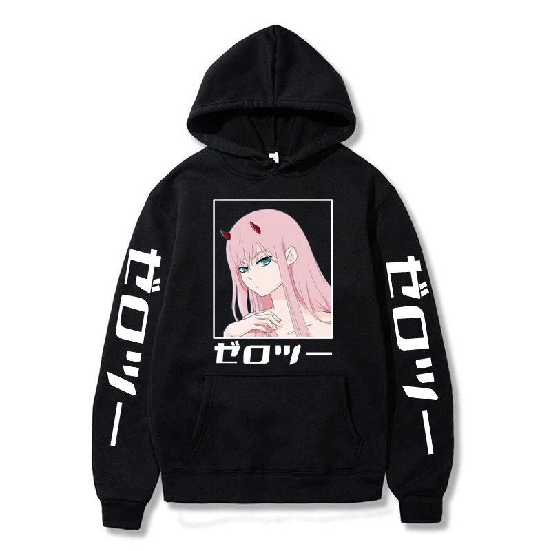 

Anime Zero Two Print Pullover Women Winter Sweatshirt Men Oversized Hoody Darling In The Franxx Costume Hoodie Harajuku Sudadera