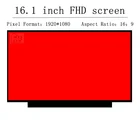 Тонкая светодиодная матрица 16,1 дюйма для ноутбука HP Pavilion Gaming 16-A0010NR 60 Гц, панель ЖК-экрана 1920*1080 FHD, 30-контактный EDP