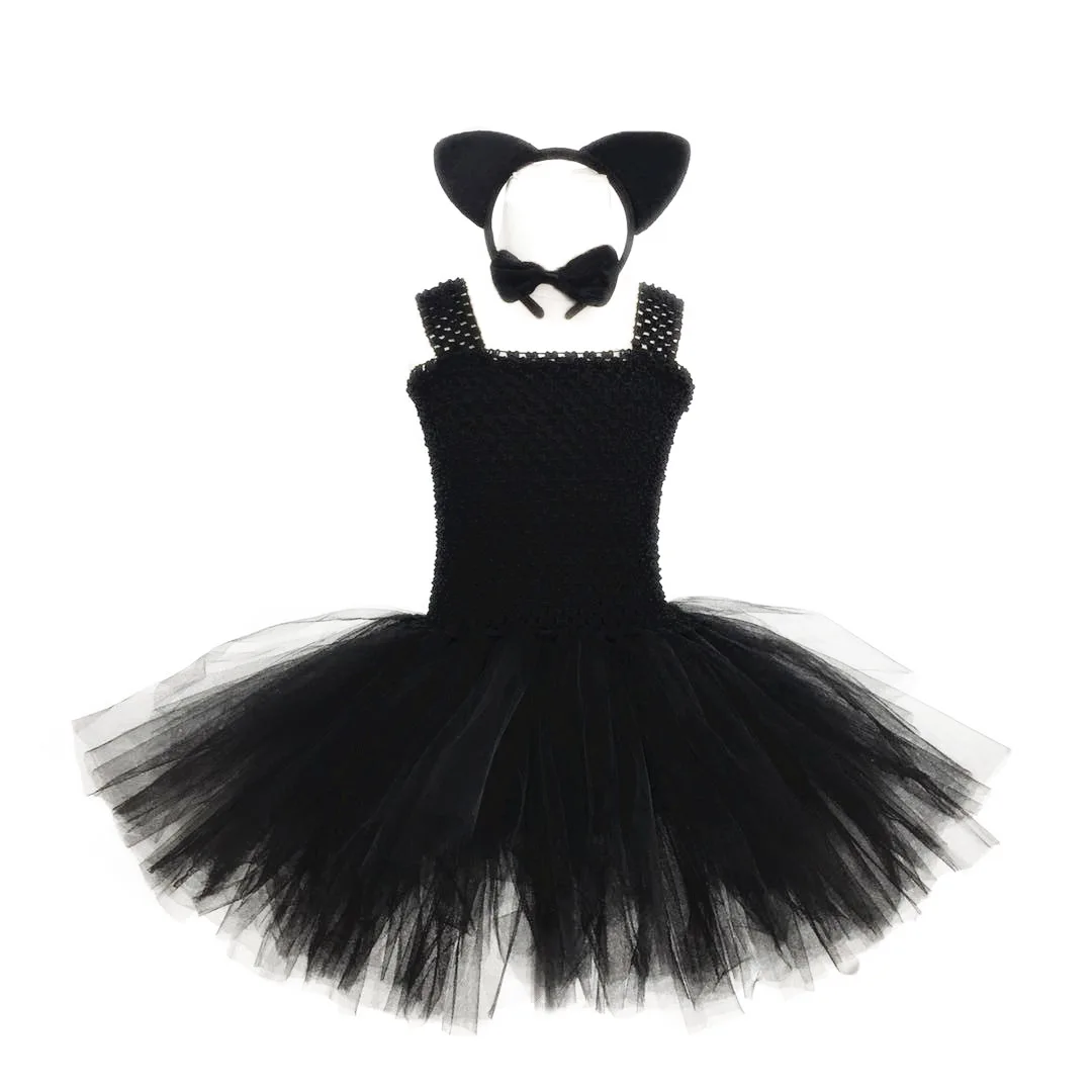 

Children's Girls Halloween Costumes Play Dress Headband Tie Tail Brazilian Dress Party Birthday Gif