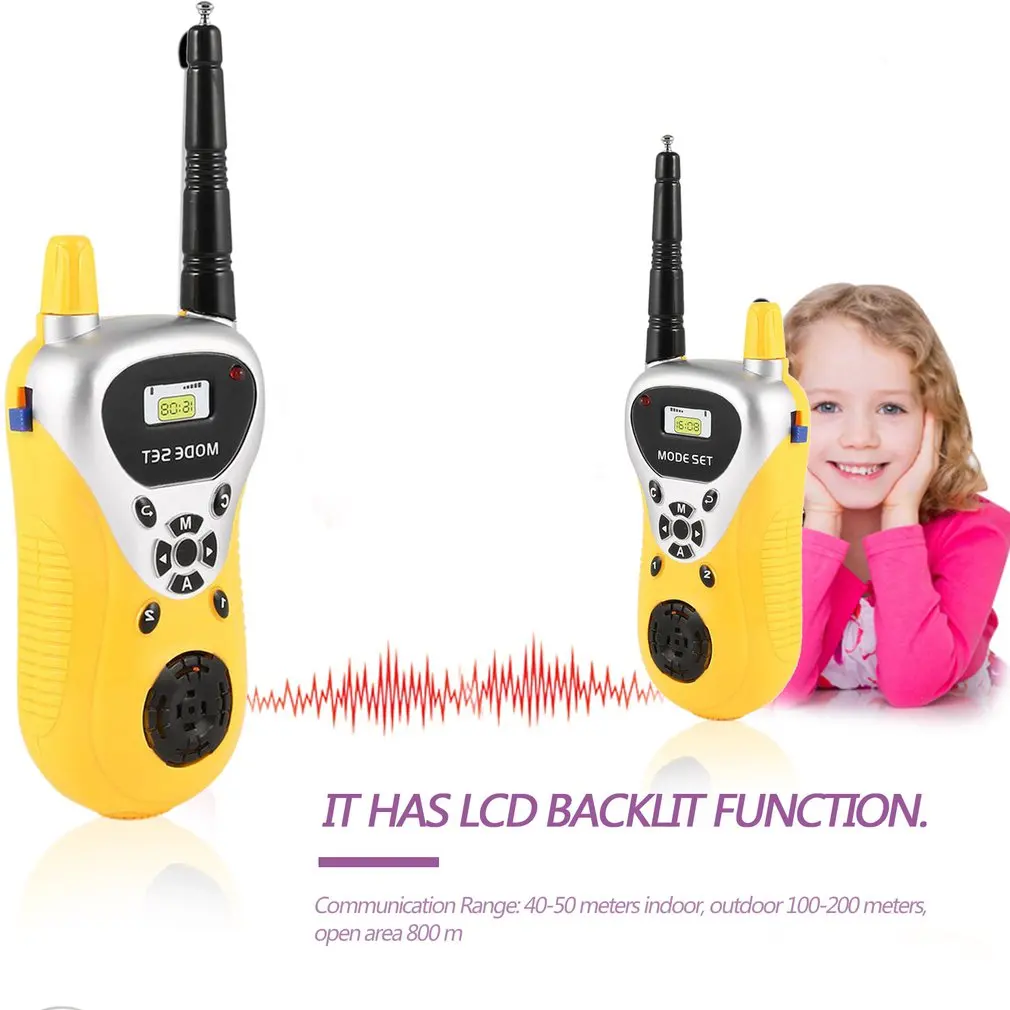 2pcslot professional intercom electronic walkie talkie kids child mni handheld toys portable two way radio gift free global shipping