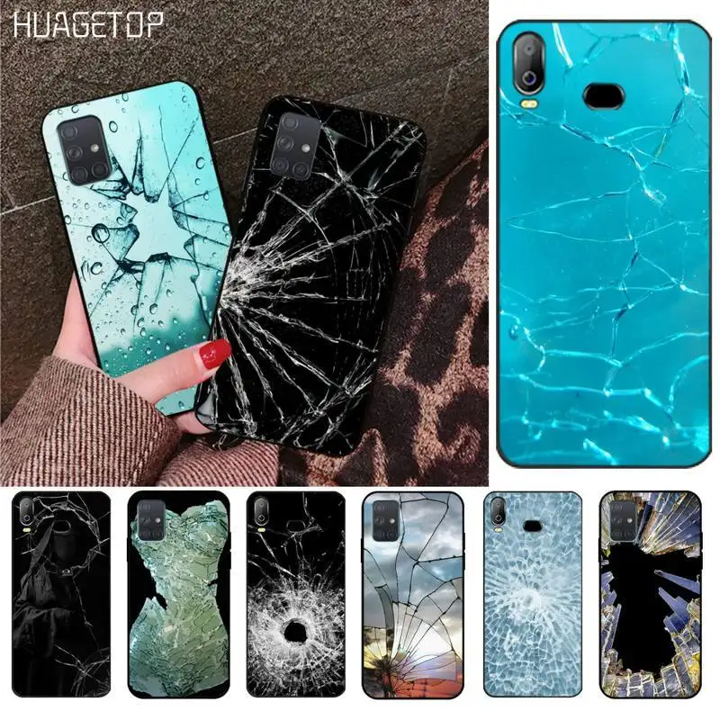 Чехол для телефона HUAGETOP с треснутым стеклом для Samsung Galaxy A21S A01 A11 A31 A81 A10 A20 A30 A40 A50 A70 A80 A71 A51 и т.д.