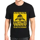 Новая модная футболка с принтом, незаменимая вакцина, эксперимент против индивидуальных футболок, Мужская свободная футболка