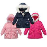 girls jackets clothing coats 2021 winter girls hooded jackets kids boys plus velvet thick top outwear childrens ski sportswear