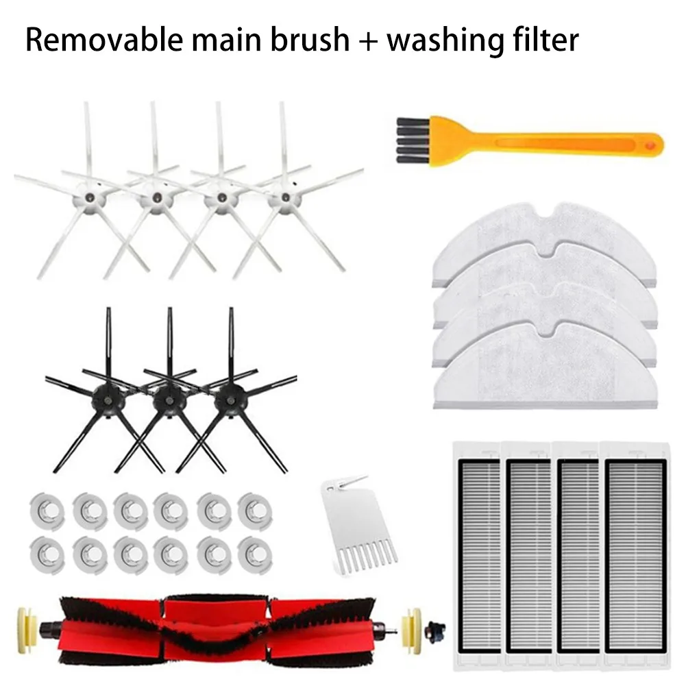 

Suitable For Xiaomi Xiaomi Robot S5 S50 S51 S55 S6 S6 Accessories Vacuum Cleaner Parts + Filter Main Brush Side Brush Rag Set