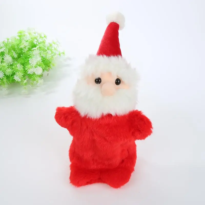 

Santa Claus Hand Puppets Toys Doll Pretend Play Puppet Show Children Animals Story Telling Glove Kids Plush Puppets