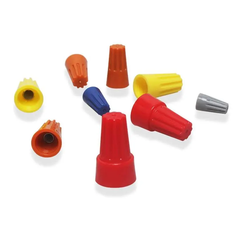 180Pcs Electrical Wire Connectors Screw Terminals Easy Twist On Connector Kit With Spring Insterted Nuts Cap Connections A | Обустройство