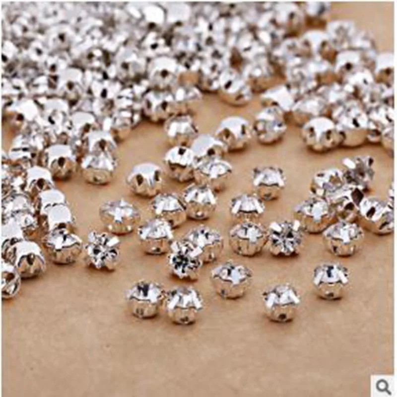 № 106strass бусины коготь стразы s для одежды платье Прозрачный Стекло Стразы пришиты