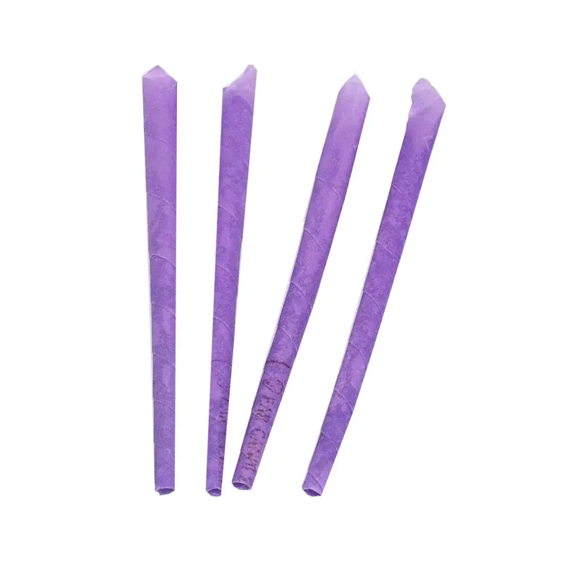 

50pcs Ear Cleaner Ear Candle Lavender Purple Ear Candle FragranceTrumpet Shape Ear Wax Removar Coning Beewax Ear Treatment