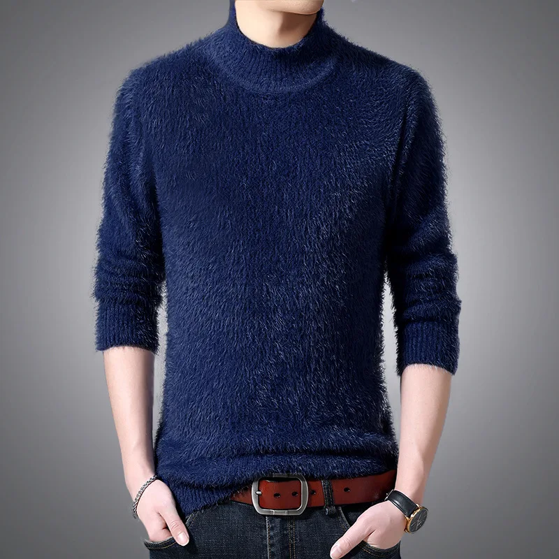 

Mens Turtleneck Sweaters Korean Clothes Fall Sweater 2020 Computer Knitted O-Neck Christmas Colorful Fashion Man Plus Size