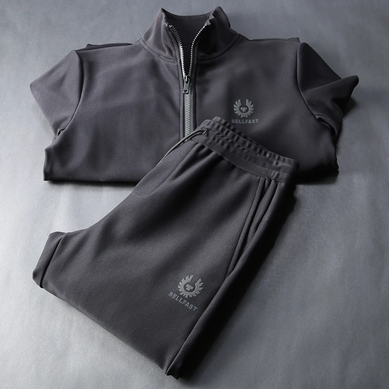 JSBD бренд осень/зима 2019 мужской повседневный спортивный костюм с стоячим