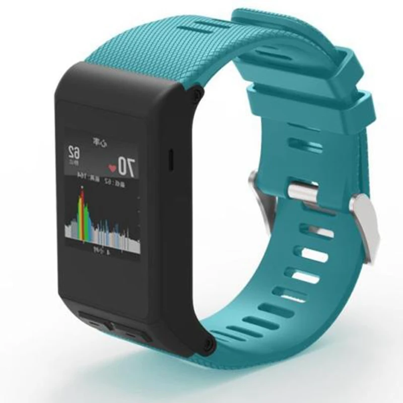 Mayitr Новинка года силиконовые замена наручные Поддержка часы ремешок для Garmin Vivoactive HR Браслет ремень - Цвет: Зеленый