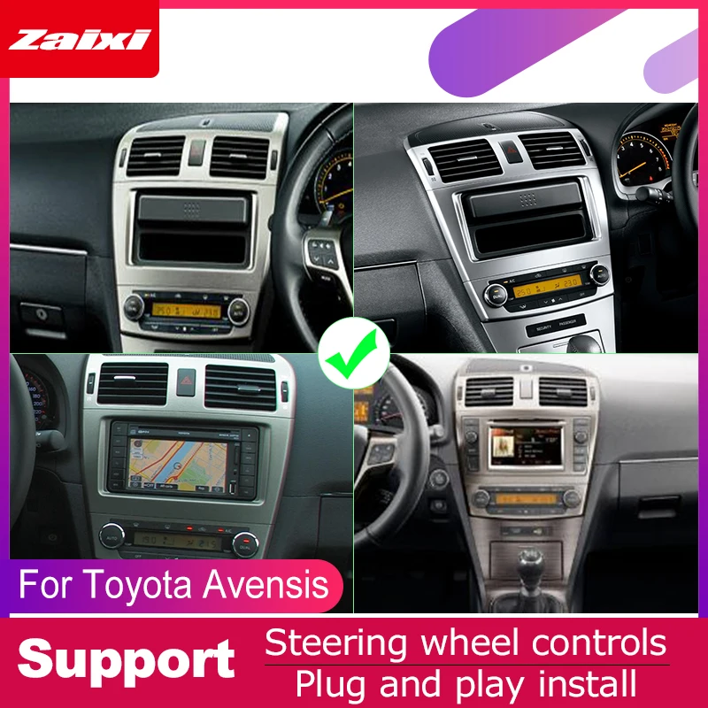 ZaiXi android автомобильный dvd gps мультимедийный плеер для Toyota Avensis 2003 ~ 2009 навигационный