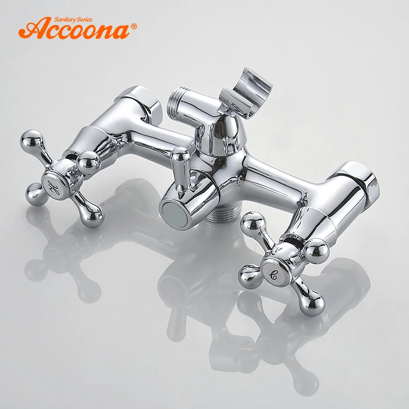 Хромированный смеситель для ванны Accoona набор ванной комнаты настенный кран