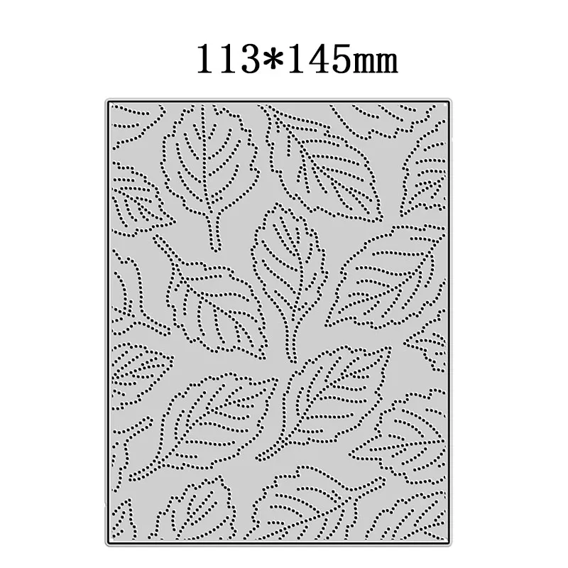 Новинка 2021 металлические Вырубные штампы с большими листьями в горошек для