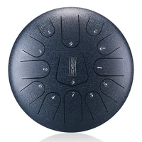 brand 12 inch drum 13 tone steel tongue drum with padded drum bag and a pair of mallets huedrum yoga meditation
