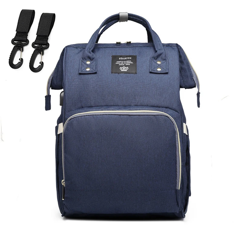 M01-royal blue Модная сумка для подгузников для мам, Большая вместительная сумка для подгузников, дорожный рюкзак для кормления, сумка для ухода за ребенком, женская модная дорожная сумка - Цвет: M01-royal blue