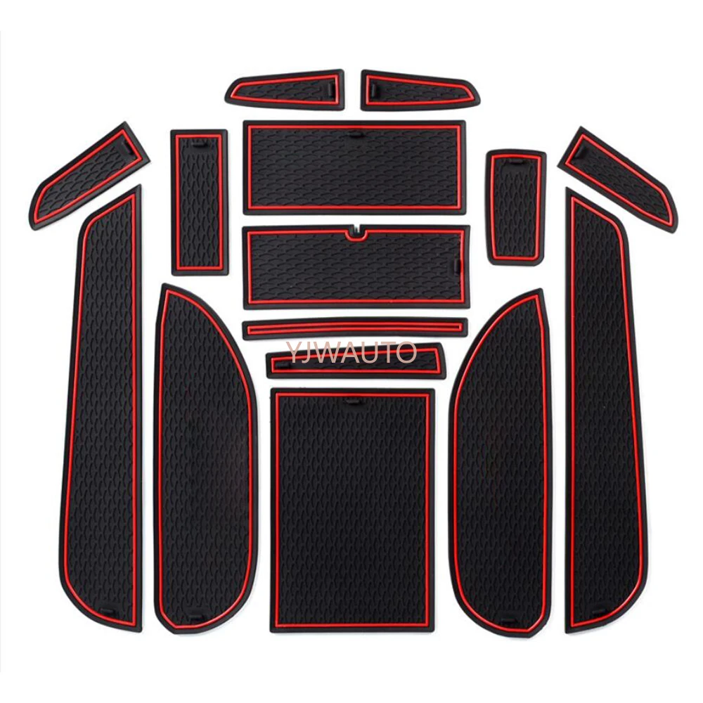 

Door Slot Mat for Honda CIVIC Gate Groove Cushion Car Door Rubber Cup Holder Mats Anti-slip Carpets Position