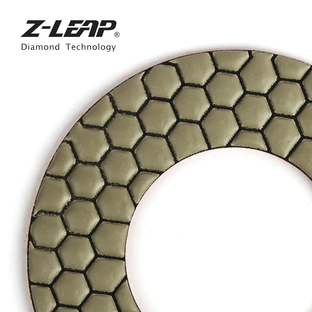 Бриллиантовый полировальный диск Z-LEAP 5 дюймов 2 шт./компл. гранитный мраморный