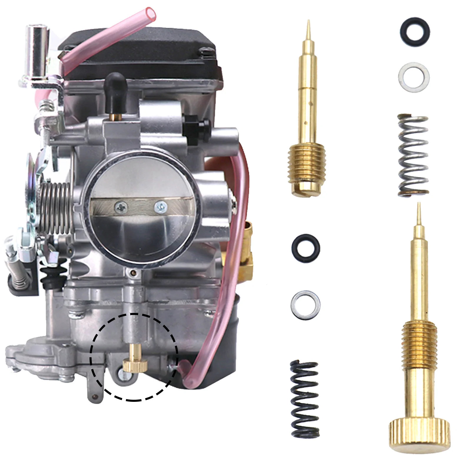 

1PC Motorcycle Carburetor Air Adjusting Screw Idle Mixture Fuel Ratio Screw For Harley CV40 Keihin CVK34 CVK36 CVK40