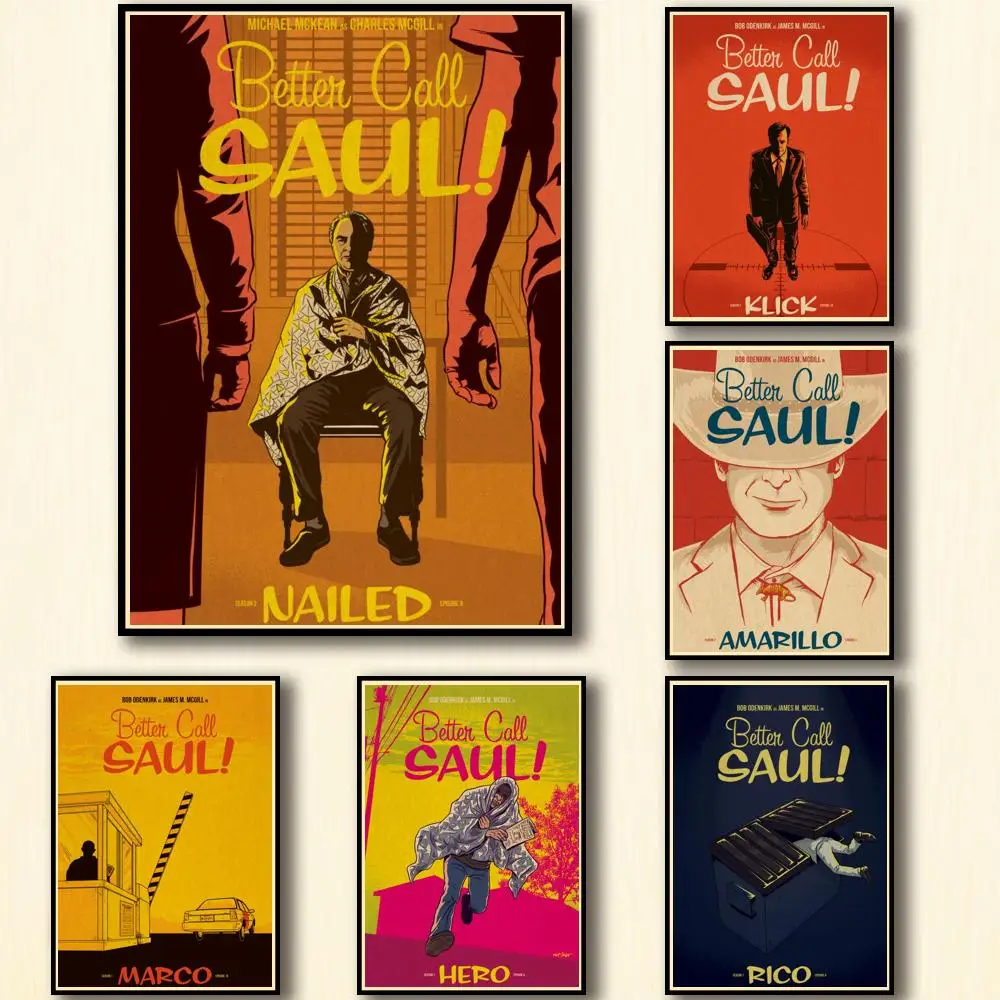 

30 дизайнов ТВ-шоу Better Call Soul плакат из крафт-бумаги домашняя наклейка картина Настенная Наклейка для кофейни бара 2