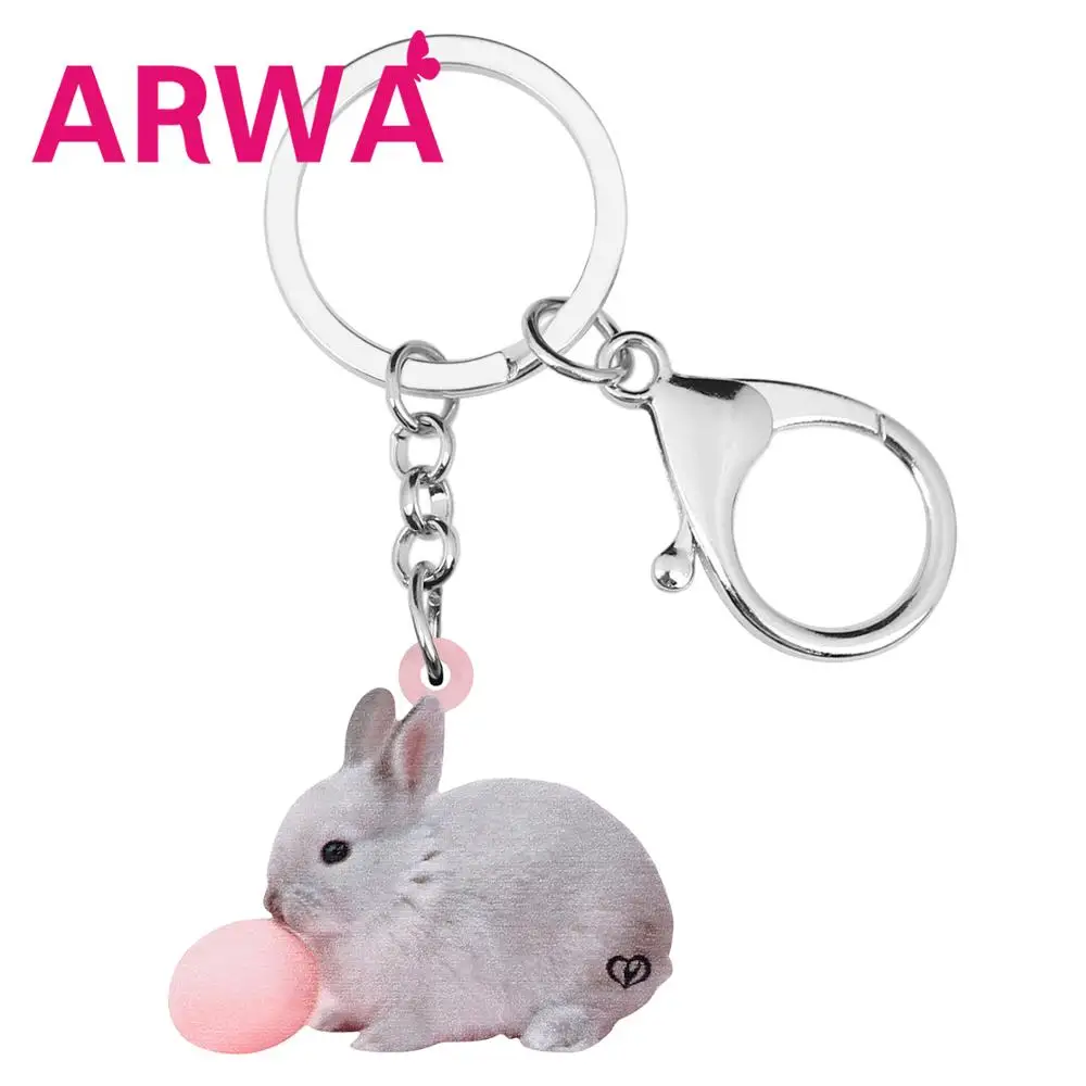 Акриловые брелоки ARWA в виде пасхальных яиц кролика украшения для женщин и